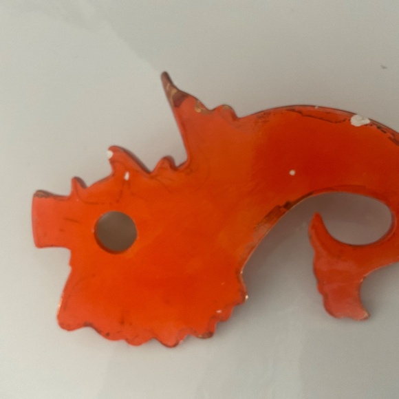 4 VINTAGE WALL PLAQUES SEAHORSE & DOLPHIN FISH MCM - Picture 9 of 9